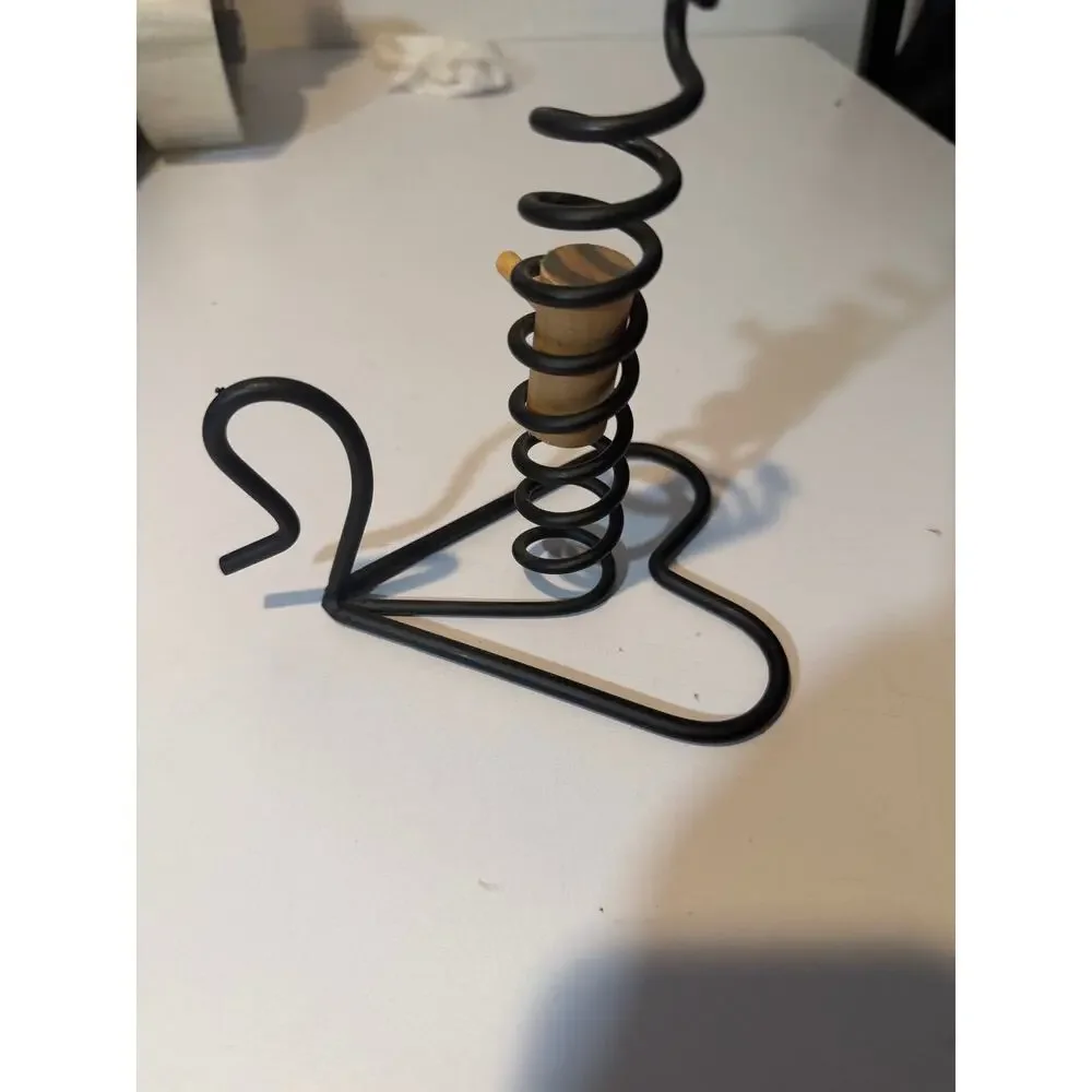 Amish Courting Candle Wrought-iron Heart Primitive Vintage